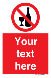 Custom prohibition no alcohol